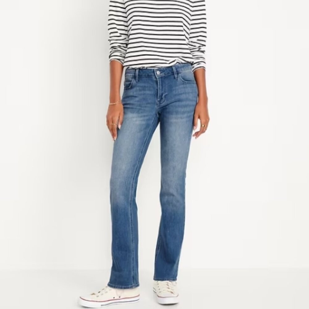 Old Navy Mid Rise Wow Barely There Flare Jeans